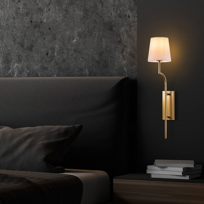 Opviq Lumora - 15333 Lámpara de Pared Dorado y Blanco